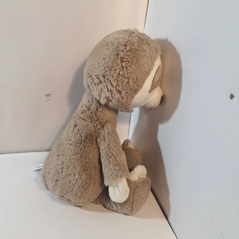 Baby Gund Toothpick Gray Sloth Plush Stuffed BeanBag Lovey Toy 16